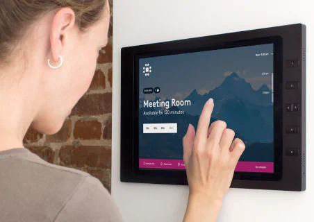 booking a meeting room from a display